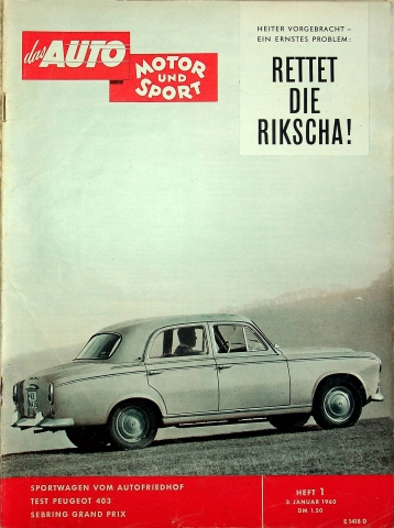 Deckblatt Auto Motor und Sport (01/1960)
